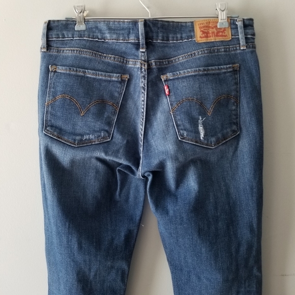 Levis 711 Skinny Distressed Jeans 29 - Picture 7 of 9